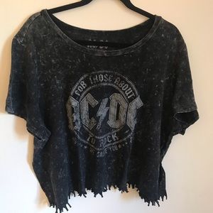 Torrid AC/DC Crop Top